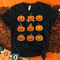 Pumpkin Halloween Party Shirt Funny Family Pumpkin Graphic Tee Spooky Costume Top 0