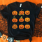 Pumpkin Halloween Party Shirt Funny Family Pumpkin Graphic Tee Spooky Costume Top 0