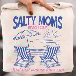 salty moms beach club shirt funny beach mom tee summer gift