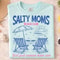 Salty Moms Beach Club Shirt Funny Beach Mom Tee Summer Gift 1