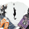 Black Cat Halloween Shirt Funny Spooky Cat Graphic Tee Cute Halloween Costume Top 2
