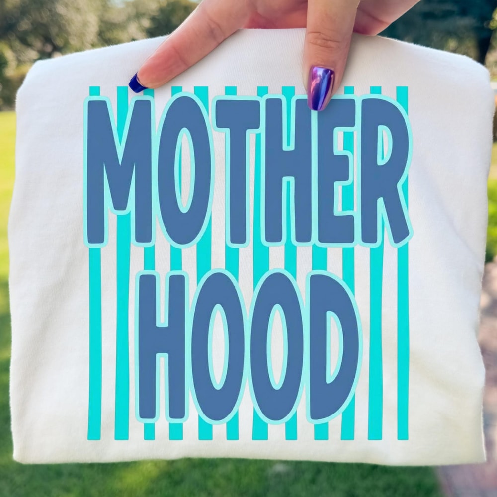 Motherhood PNG Trendy Mama Preppy Sublimation Design 1