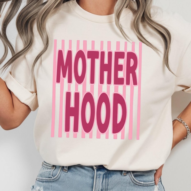 Motherhood PNG Trendy Mama Preppy Sublimation Design 0