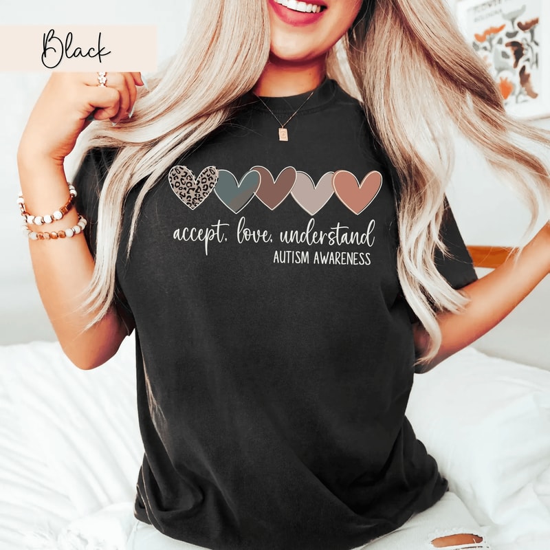 Accept Love Understand Autism Shirt Comfort Colors Autism Awareness Tee Gift 1