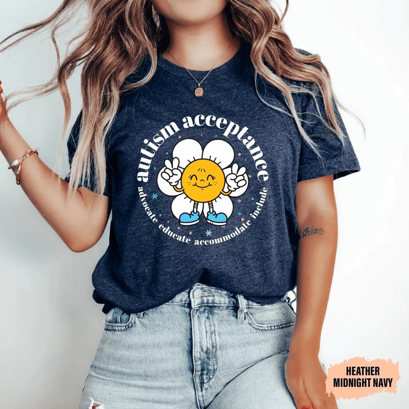 Advocate Educate Include Autism Awareness Shirt Comfort Colors Neurodiversity Tee 4