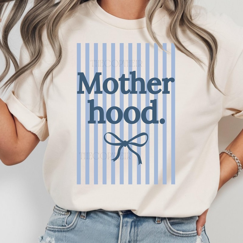 Coquette Motherhood PNG Trendy Preppy Mama Design 1