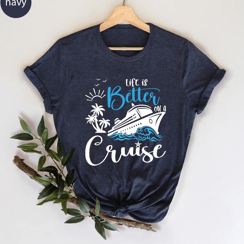 Life Is Better On A Cruise Shirt Comfort Colors Family Cruise Vacation Tee 1