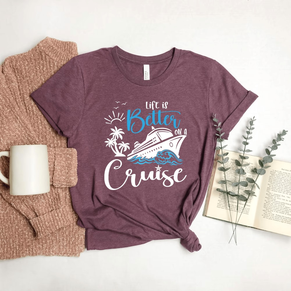 Life Is Better On A Cruise Shirt Comfort Colors Family Cruise Vacation Tee 2