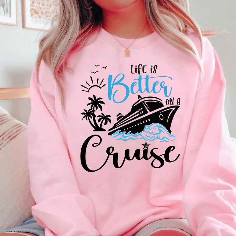 Life Is Better On A Cruise Shirt Comfort Colors Family Cruise Vacation Tee 3