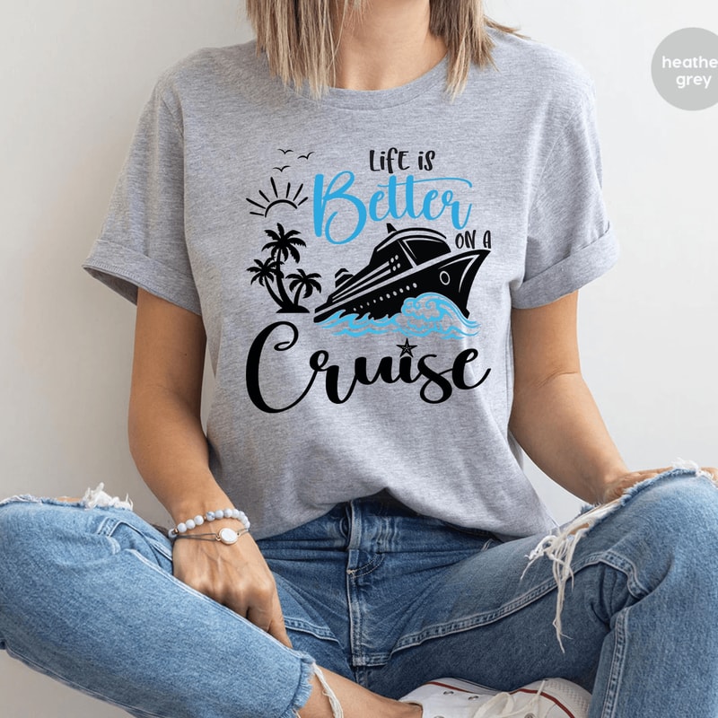 Life Is Better On A Cruise Shirt Comfort Colors Family Cruise Vacation Tee 4