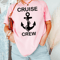 Custom Cruise Crew Shirt Personalized Anchor Family Vacation Matching Tee 2
