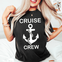 custom cruise crew shirt – personalized anchor family vacation matching tee