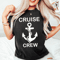 Custom Cruise Crew Shirt Personalized Anchor Family Vacation Matching Tee 0