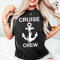 Custom Cruise Crew Shirt Personalized Anchor Family Vacation Matching Tee 0