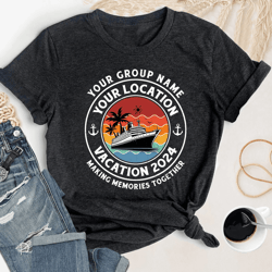 custom family vacation shirts – cruise squad 2025 matching family cruise tee