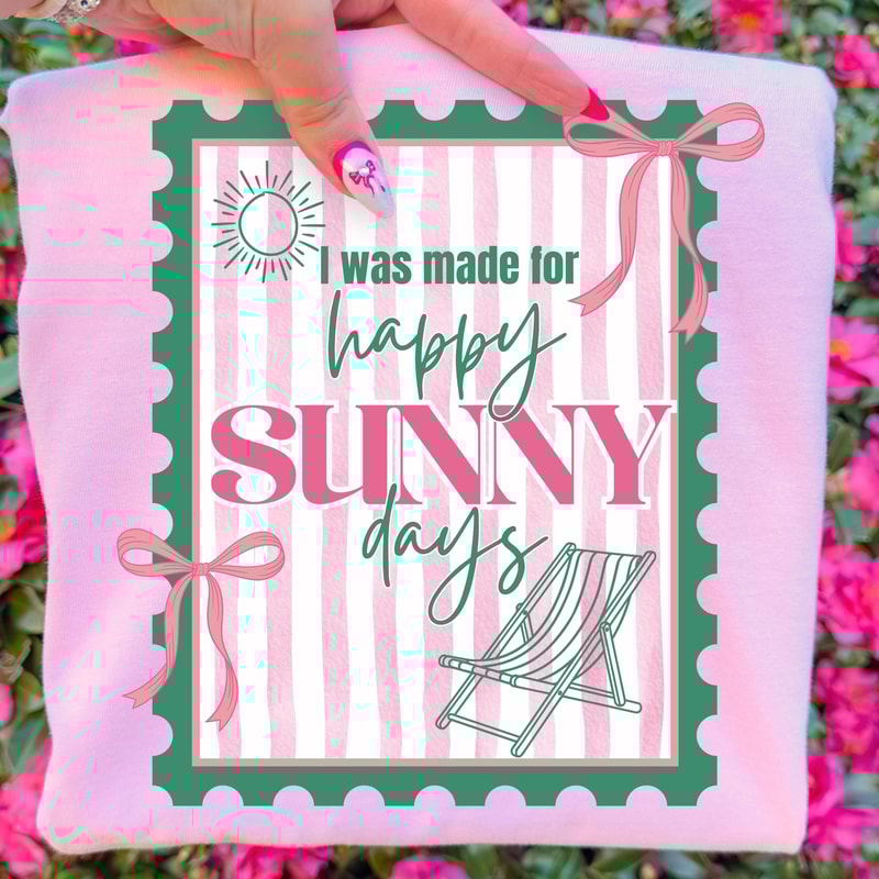 Happy Sunny Days Coquette Preppy TShirt 2