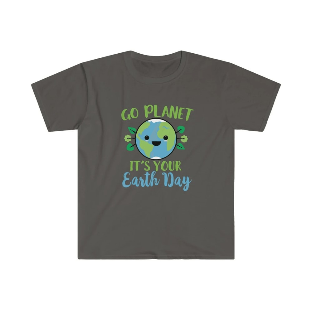 Cute Go Planet Earth Day Shirt Funny Earth Day T Shirt Kawaii Planet Graphic Tee 1