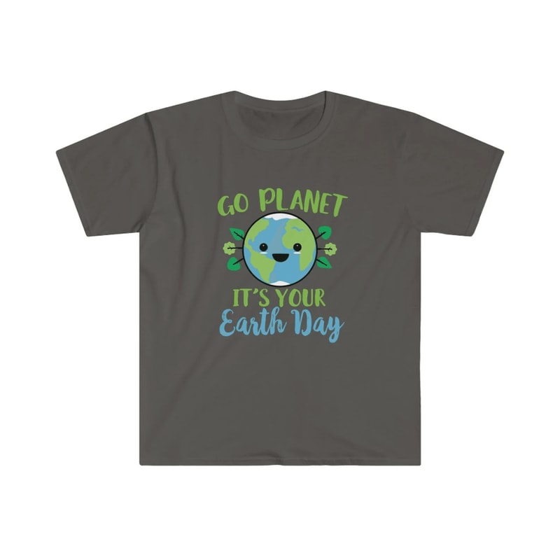 Cute Go Planet Earth Day Shirt Funny Earth Day T Shirt Kawaii Planet Graphic Tee 1