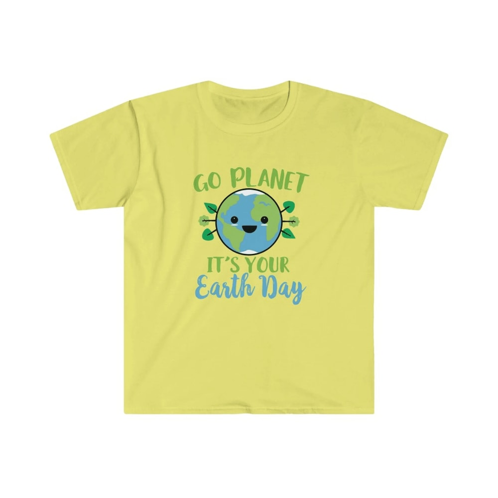 Cute Go Planet Earth Day Shirt Funny Earth Day T Shirt Kawaii Planet Graphic Tee 2