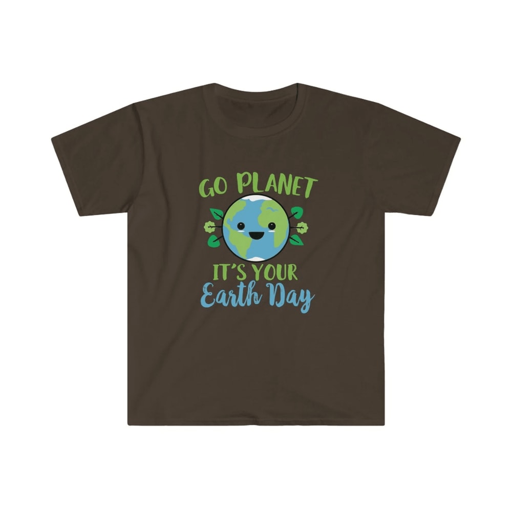 Cute Go Planet Earth Day Shirt Funny Earth Day T Shirt Kawaii Planet Graphic Tee 3