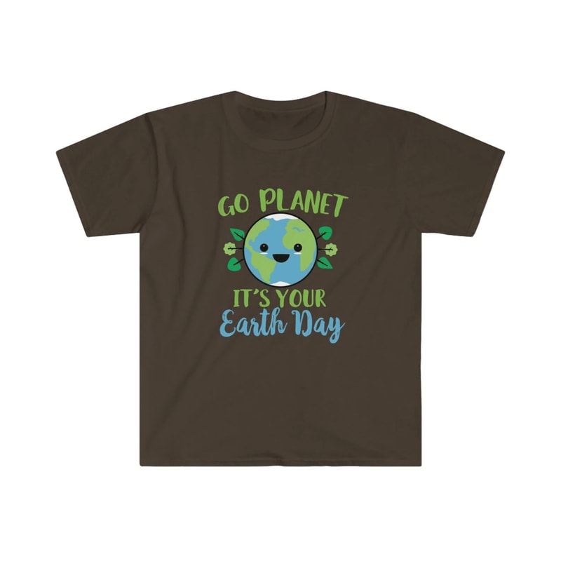 Cute Go Planet Earth Day Shirt Funny Earth Day T Shirt Kawaii Planet Graphic Tee 3