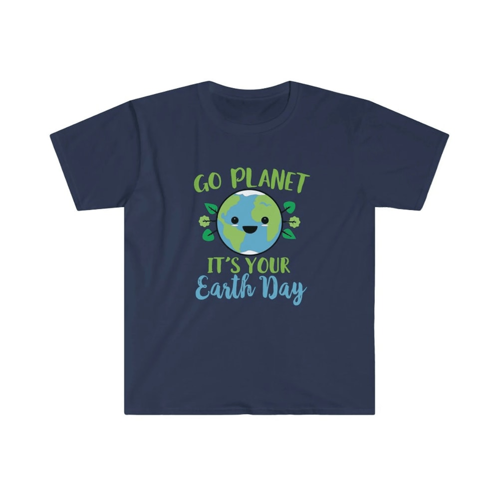Cute Go Planet Earth Day Shirt Funny Earth Day T Shirt Kawaii Planet Graphic Tee 4