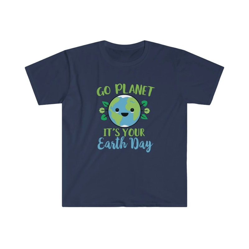 Cute Go Planet Earth Day Shirt Funny Earth Day T Shirt Kawaii Planet Graphic Tee 4