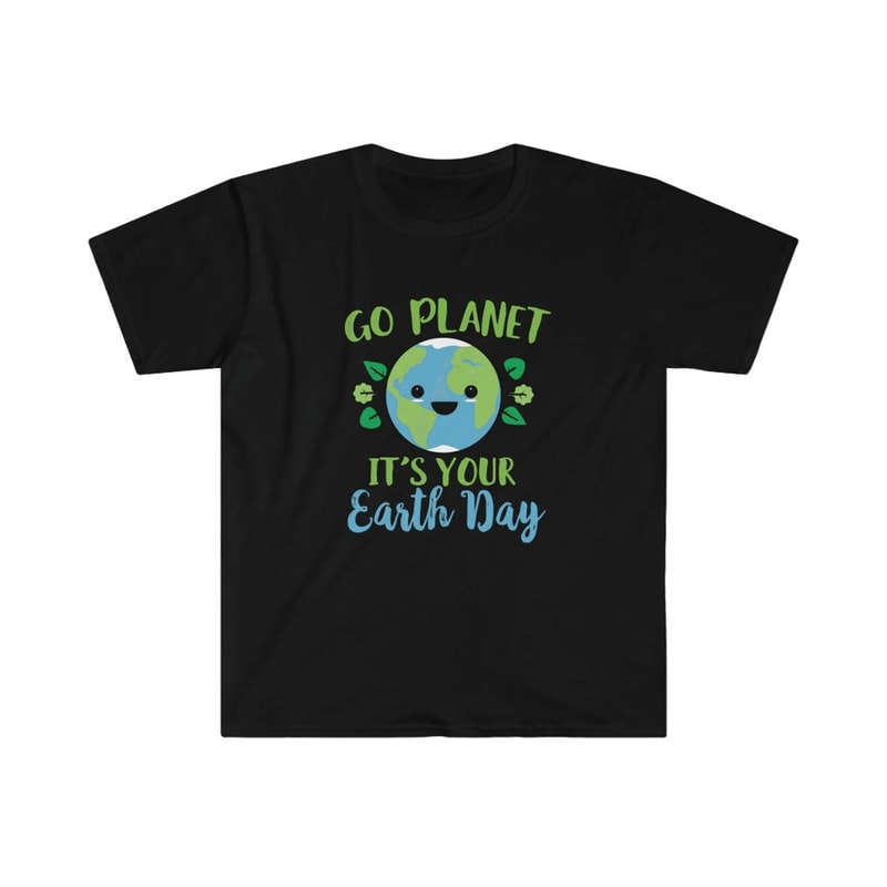 Cute Go Planet Earth Day Shirt Funny Earth Day T Shirt Kawaii Planet Graphic Tee 0