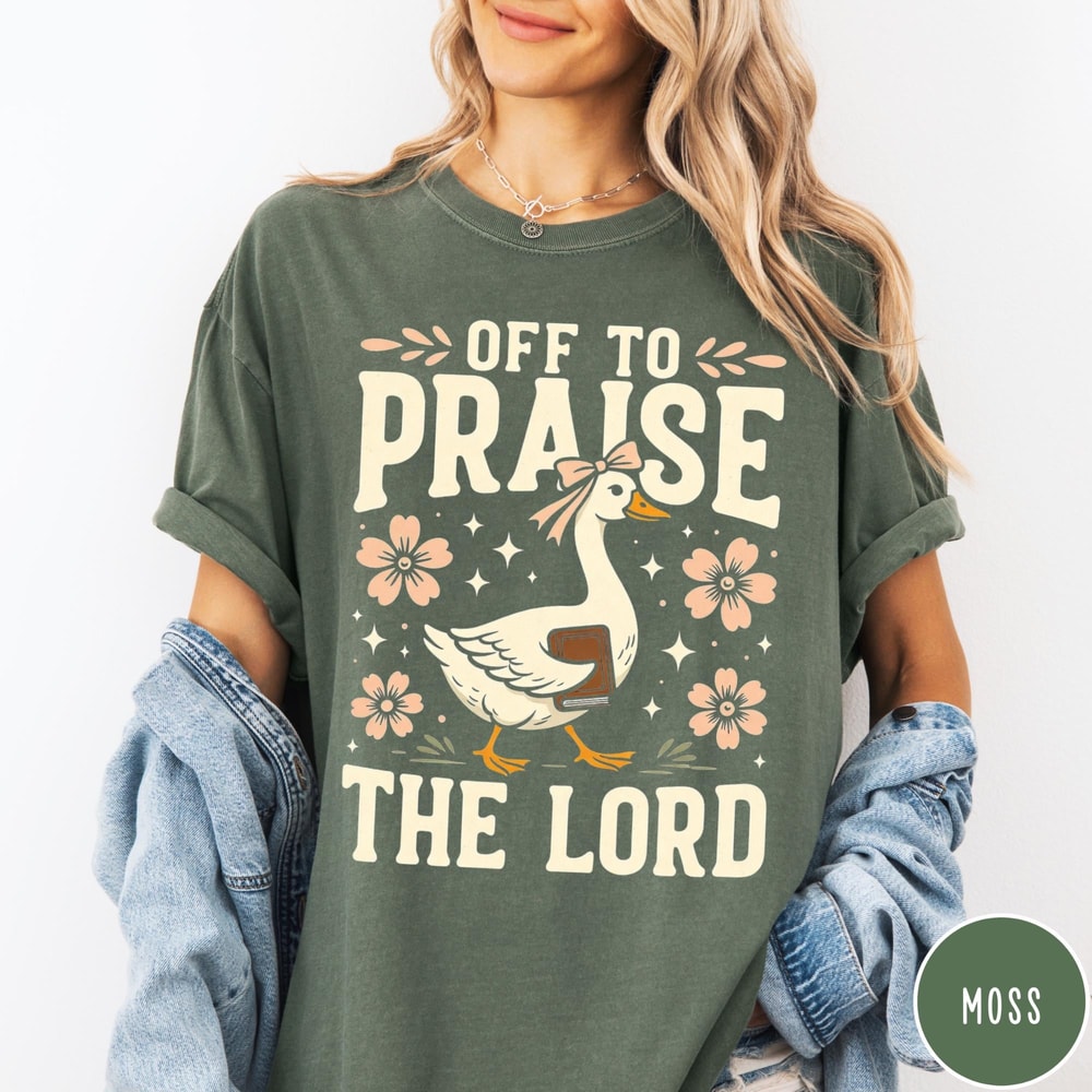 Praise The Lord Shirt Christian Faith Graphic Tee Religious Inspirational Gift 2