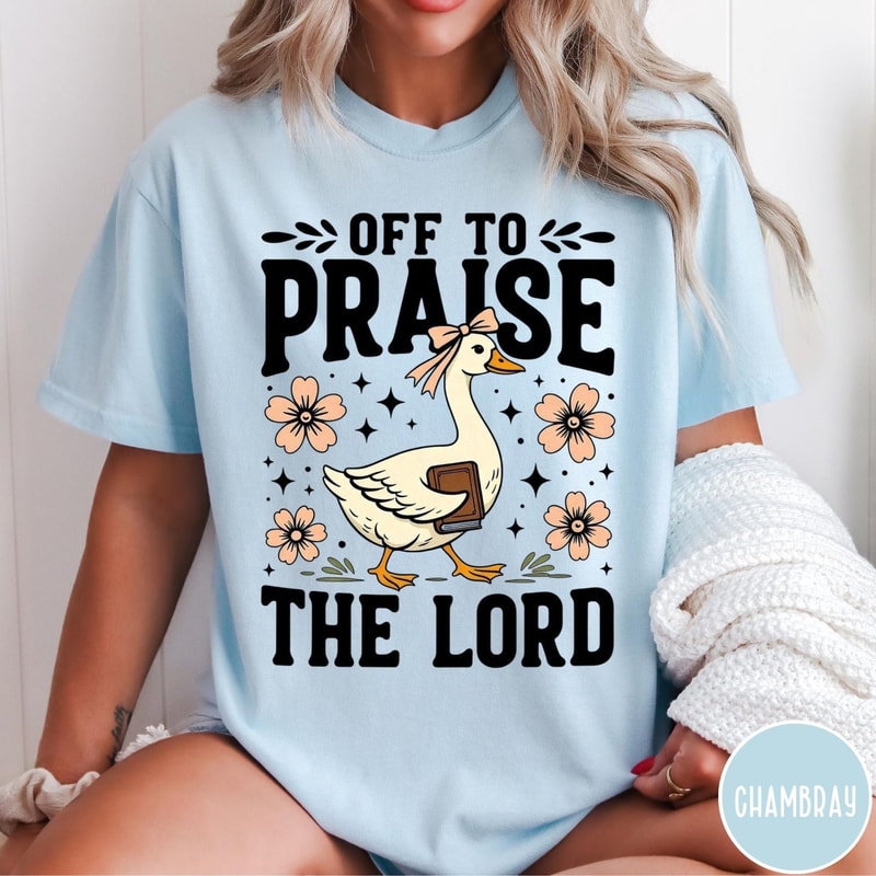Praise The Lord Shirt Christian Faith Graphic Tee Religious Inspirational Gift 5