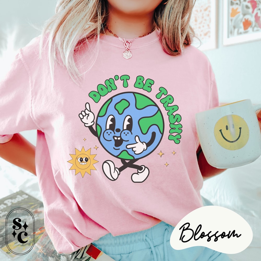 Retro Teacher Earth Day Shirt Eco Awareness Earth Day Shirt Recycling Activist Tee 2