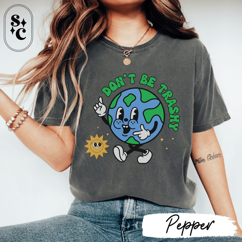Retro Teacher Earth Day Shirt Eco Awareness Earth Day Shirt Recycling Activist Tee 3