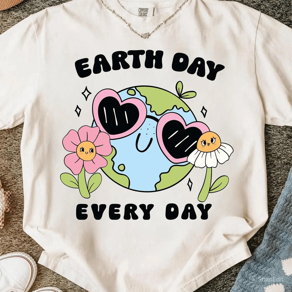 Earth Day Every Day PNG Eco Quote Earth Day PNG Digital Download Save The Planet Design 0