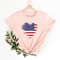 USA Heart Flag Shirt Patriotic 4th Of July Shirt American Flag Love Tee 1