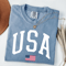 USA Flag Shirt Women Comfort Colors 4th Of July Shirt Patriotic American Flag Tee 1