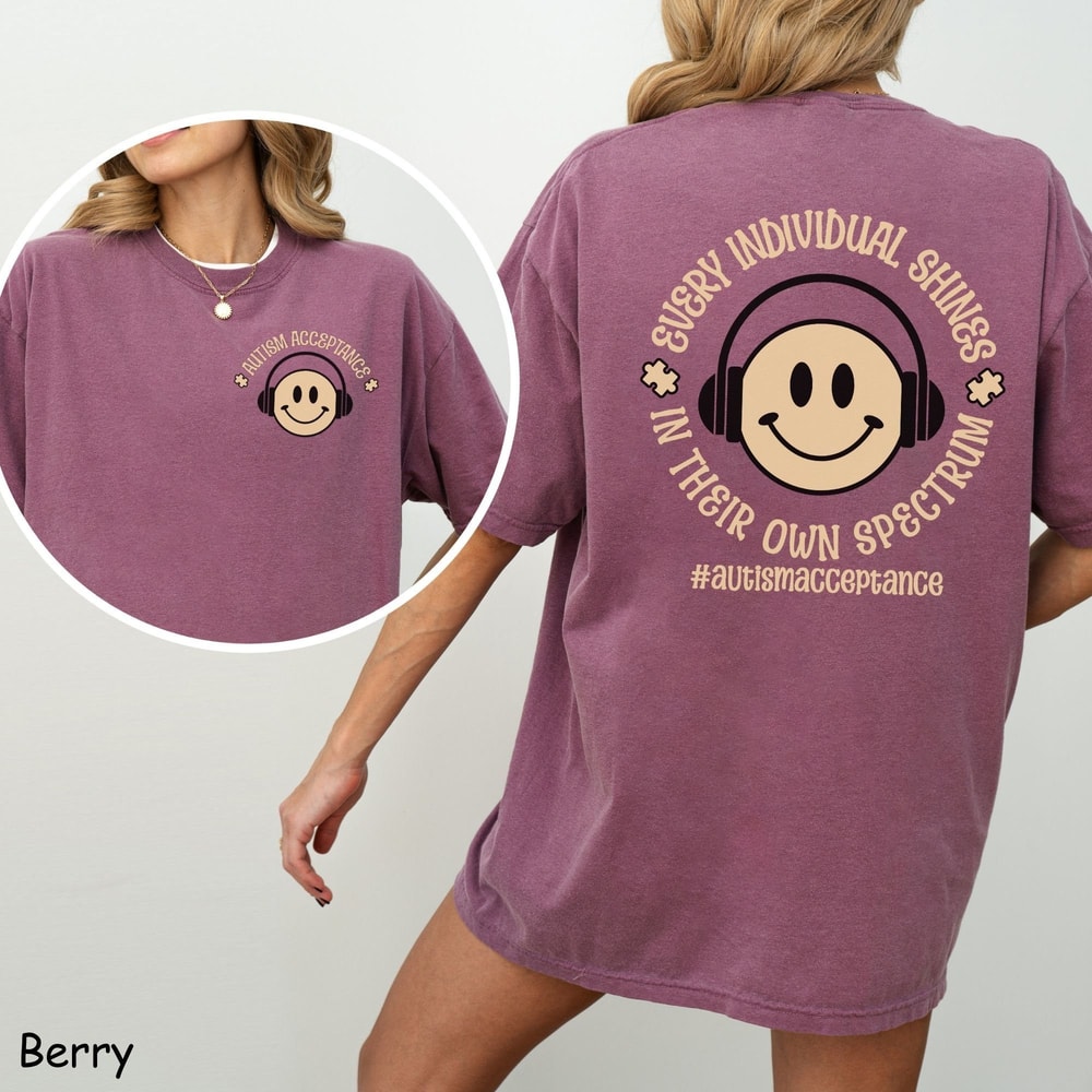 Every Individual Belongs Shirt Autism Awareness Neurodiversity Graphic Tee Gift 0