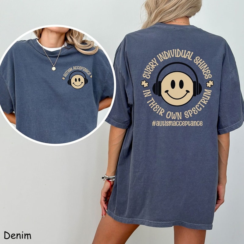 Every Individual Belongs Shirt Autism Awareness Neurodiversity Graphic Tee Gift 4