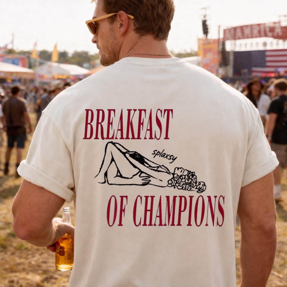 Breakfast Of Champions Shirt Funny Camping Graphic Tee Outdoor Adventure Gift 3
