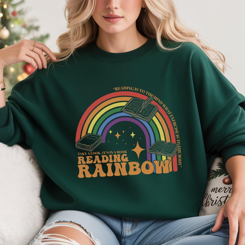 Reading Rainbow SweatshirtTake a Look Its in a Book Comfort Colors ShirtBook LoverFunny Bookish