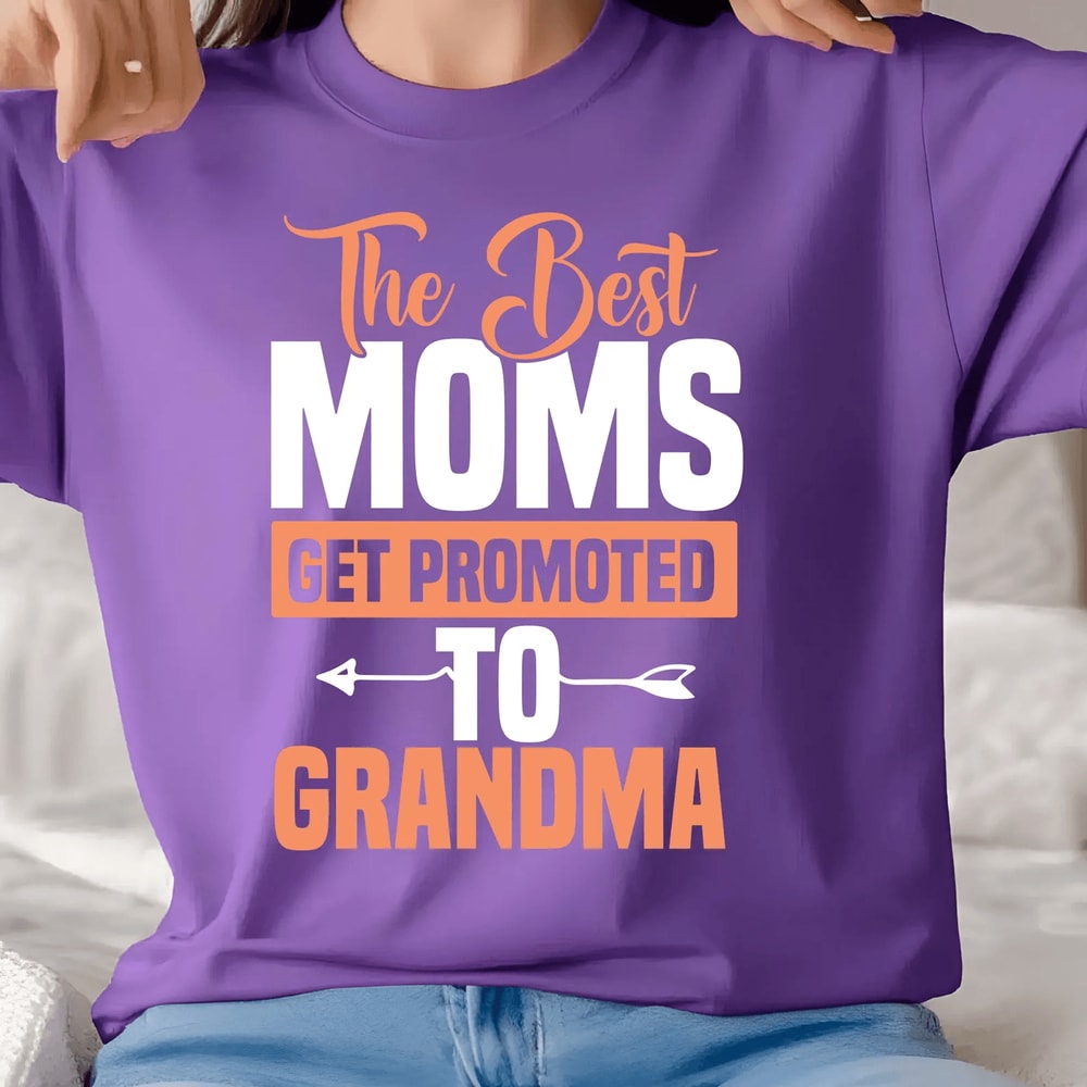 Promoted To Grandma Shirt Pregnancy Announcement Gift Tee 2