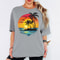 Sunset Palm Tree Shirt Tropical Beach Graphic Tee Summer Vacation Outfit 0