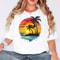Sunset Palm Tree Shirt Tropical Beach Graphic Tee Summer Vacation Outfit 6