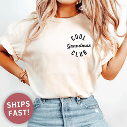 cool grandmas club shirt comfort colors trendy grandma gift tee