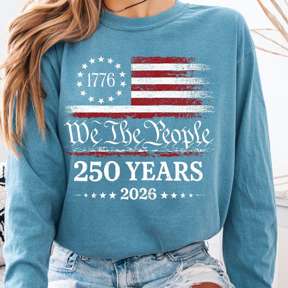 We The People 250 Years Shirt Patriotic American Flag 4th Of July Graphic Tee 3