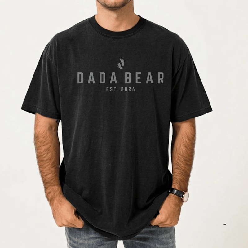 Custom Girl Dad Shirt Comfort Colors Dad Est Tee Fathers Day Gift Dad Of Girls 3