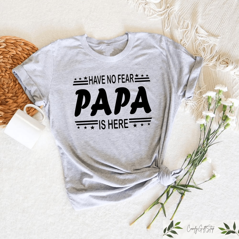 Retro Papa Shirt Fathers Day Gift Funny Papa Crewneck Trendy Dad Tee 2