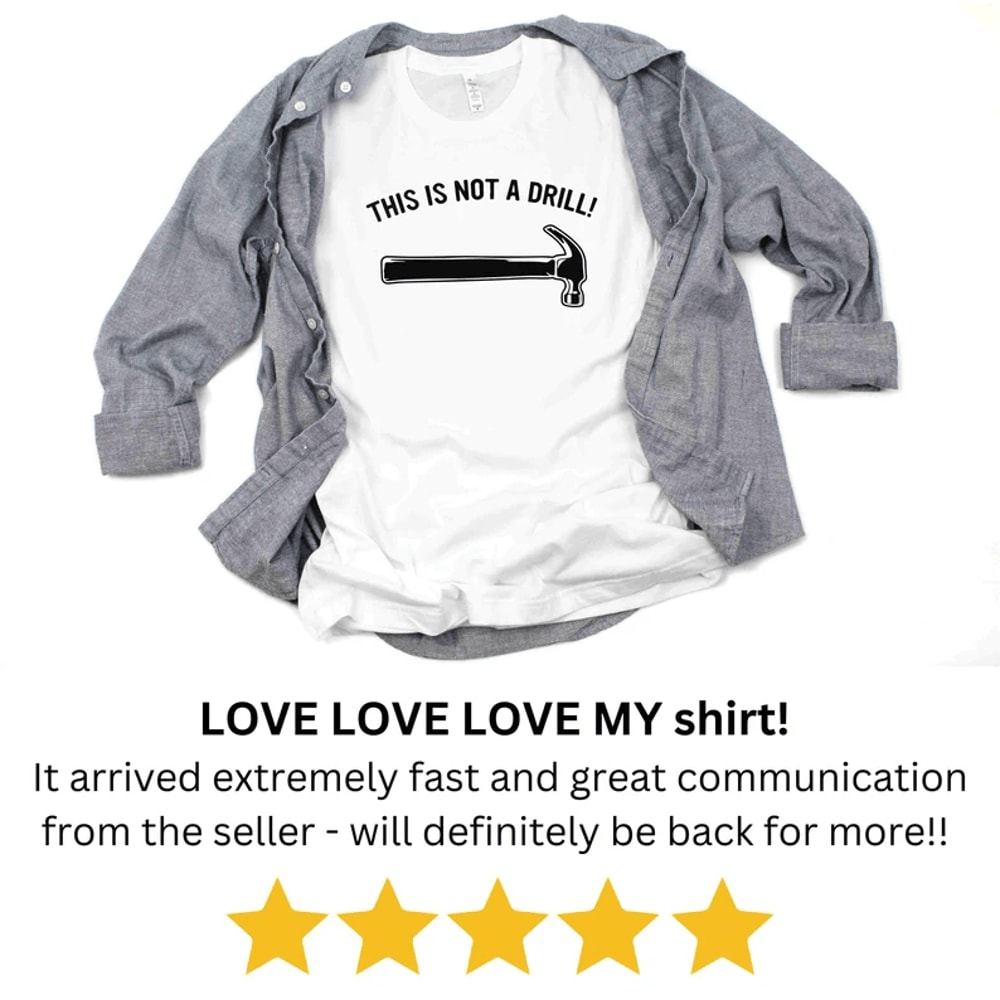 This Is Not A Drill Shirt Funny Fathers Day Gift Dad Joke Tee 1