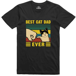 best cat dad shirt funny fathers day gift cat lover dad tee