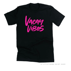 vacay vibes neon shirt summer vacation graphic tee beach vibes travel shirt