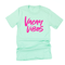 Vacay Vibes Neon Shirt Summer Vacation Graphic Tee Beach Vibes Travel Shirt 3